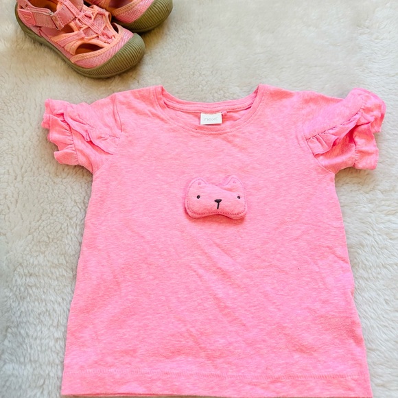 Next Pink T Shirt for Girls - Picture 7 of 8
